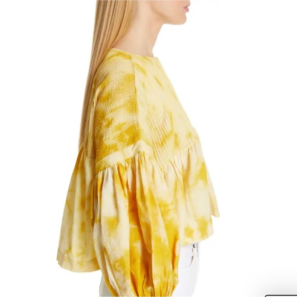 Story mfg. Mon Tie Dye Tie Back Top - Picture 14 of 16